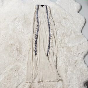 Steve Madden White and Red Scarf